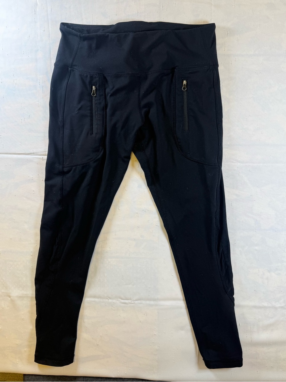 Lululemon Athletica 25” Black Performance Leggings with Zip Pockets